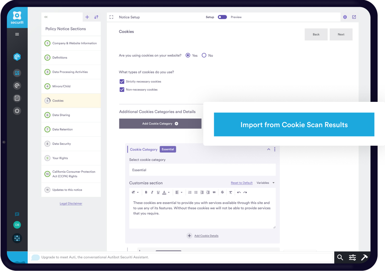 privacy notice management