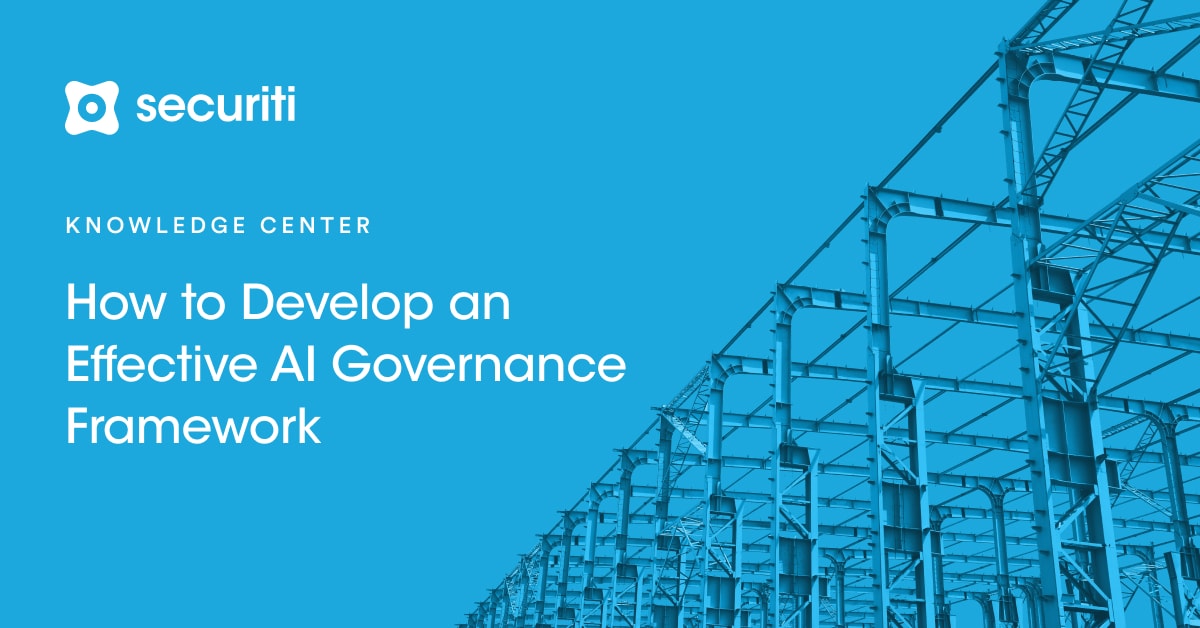 How to Develop an Effective AI Governance Framework? - Securiti